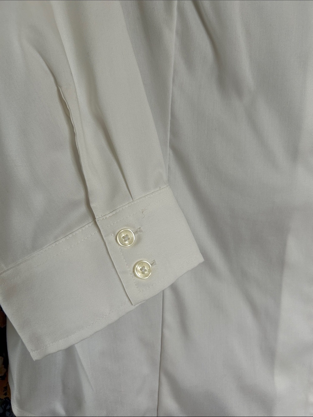 Two Classic White Button-Front Women's Blouses (Set of 2) - Picture 8 of 8